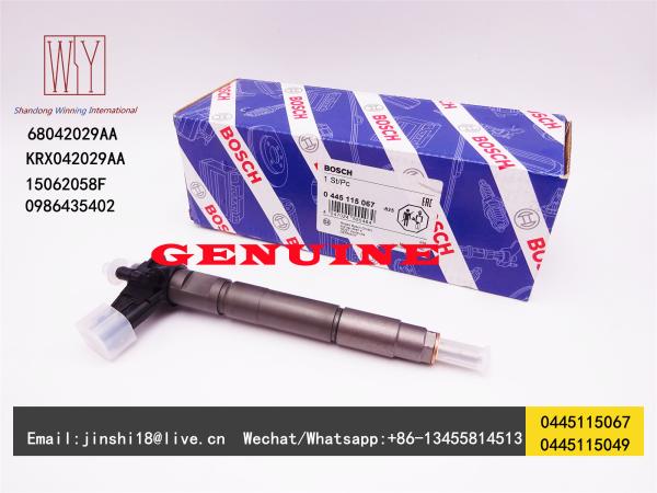 Buy cheap Bosch Genuine Piezo Fuel Injector 0445115067 0445115049 0986435402 for Chrysler Dodge Jeep 68042029AA 15062058F KRX04202 from wholesalers