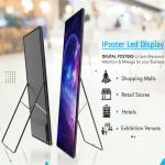 Ultra Thin P3 Screen Standing Wifi 4G Floor Indoor P2.5 Advertising Mirror