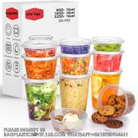 Buy cheap 8,16,32oz Plastic Deli Containers With Lids,Freezer Food Storage Containers product