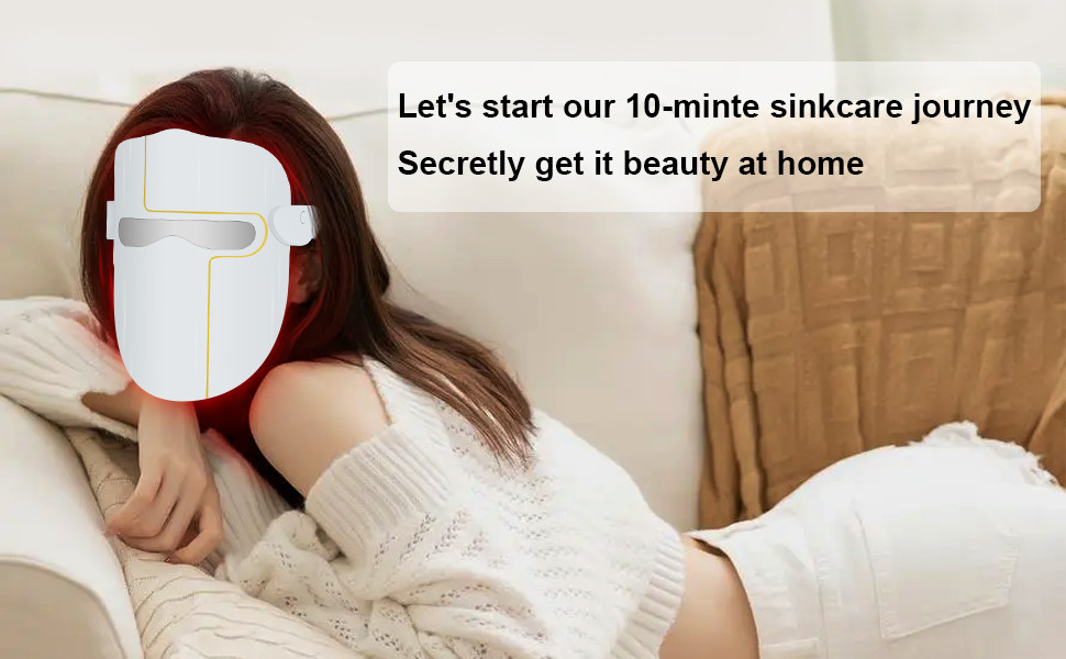 Led Light Therapy Device Red Blue Led Skin Rejuvenation Therapy Mask