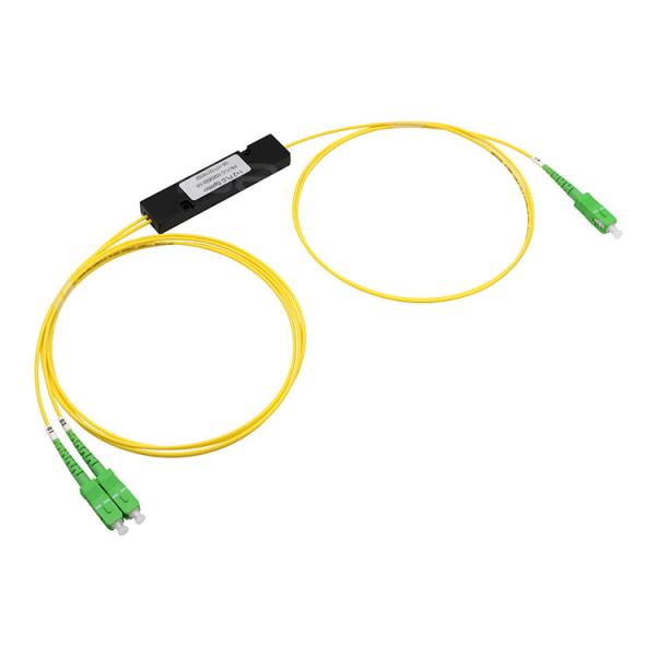 Buy cheap Single Mode 1X2 PLC Fiber Splitter With SC APC Fiber Connectors from wholesalers