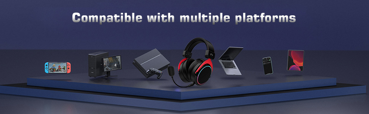 Volume Control 2.4G Wireless Gaming Headphones DJ Earphones 15 Hz-20KHz For PC