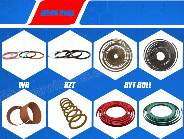 WR Hydraulic Cylinder Wear Bands Phenolic Excavator Boom Cylinder Seal Replacement