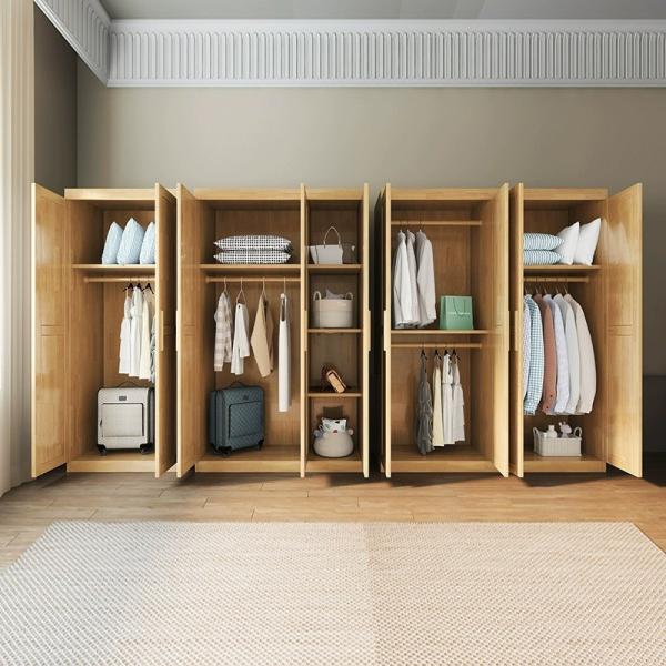 Buy cheap Custom Simple Modern Solid Wood Wardrobe Home Bedroom Wardrobe from wholesalers