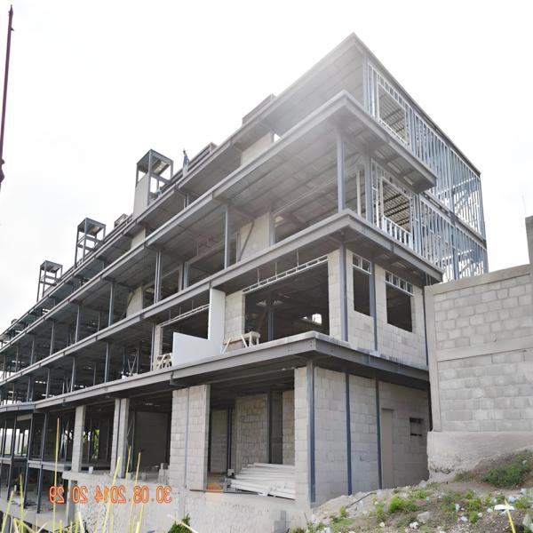 Buy cheap Long Lasting Prefab Steel Commercial Buildings Residential High Rigidity from wholesalers
