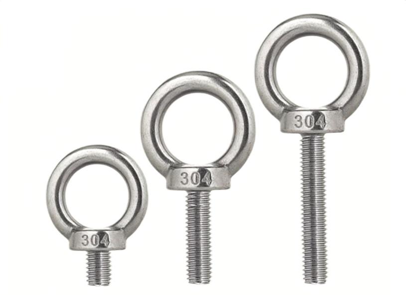 Stainless Steel Lifting Eye Bolt Custom M12 with Nut ISO Standard