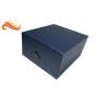 Buy cheap Glossy Dark Blue Leather paper gift box with hi density FOAM protecting from wholesalers