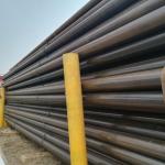 Round Black Seamless Steel Pipe Hot Rolled ISO 9001-2008