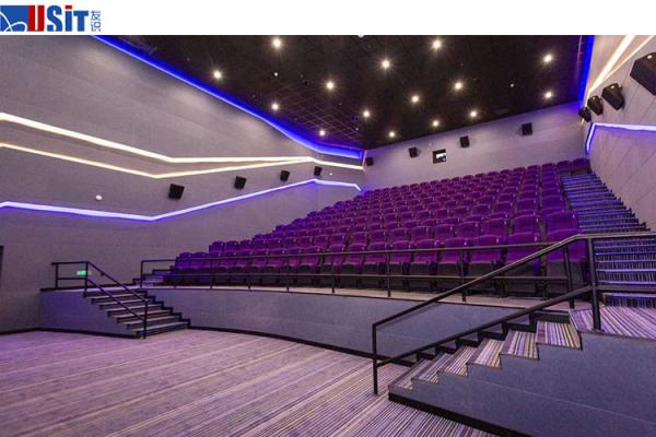 Buy cheap Plastic Armrest Movie Theater Chairs Cinema Room Furniture from wholesalers