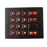Buy cheap 16 Keys IP67 Panel Mount Keypad Backlit Customized Stainless Steel Keypad from wholesalers