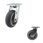 6 Inch 550LBS Heavy Duty Industrial Locking Swivel Plate Caster Wheels