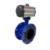 Buy cheap INDUSTRIAL DN300 Rubber Sealing Flanged Triple Eccentric Pneumatic Butterfly Valve from wholesalers