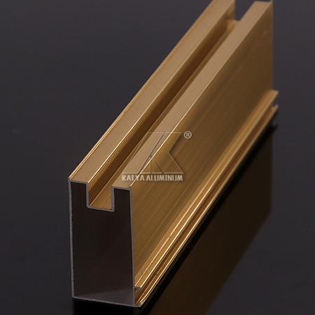 Buy cheap Gold Anodized ISO Standard Light Weight Aluminum Windows Profile from wholesalers