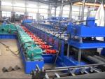 8 - 12M / Min High Speed Guardrail Roll Forming Machine Glazed Steel Color