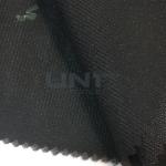 Black Color Woven Interlining Napping PA Adhesive Tricot Interlining For Suit