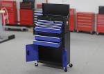Metal Garage Tool Chest Cabinet Combo On Wheels With Two Doors And 6 Drawers
