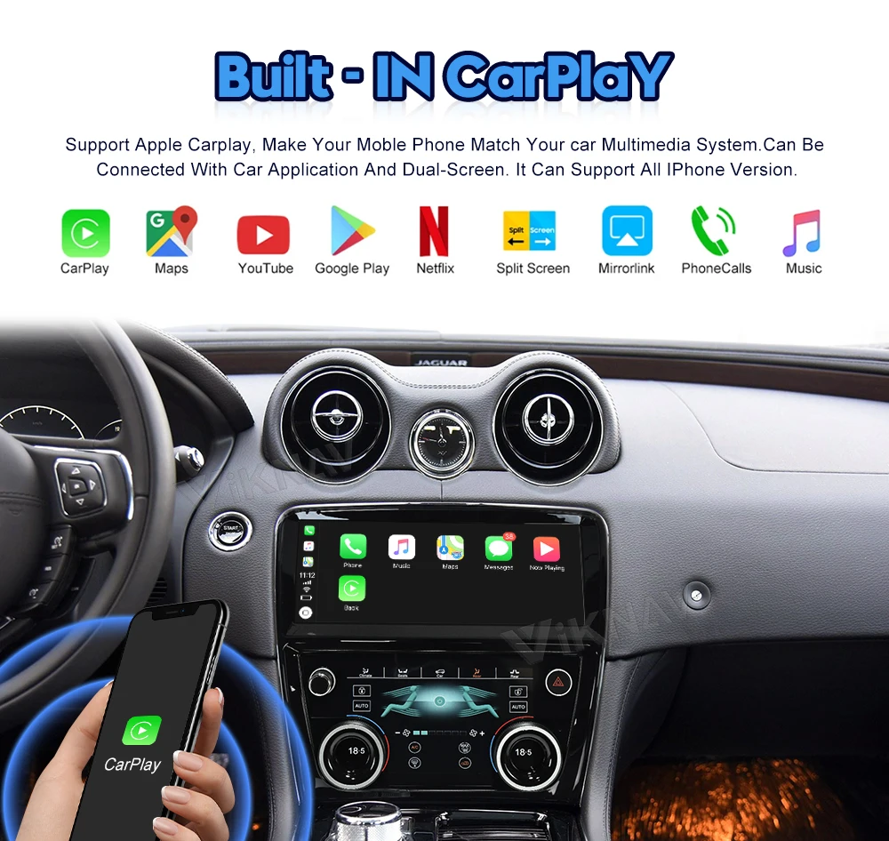 XJL XJ 351 Jaguar Stereo Upgrade 2009-2016 Android Car Radio 128G Multimedia Video Player