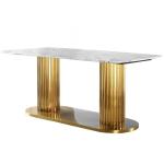 2.6x1.2m Contemporary Luxury Dining Table Nordic Esstisch Marmor