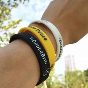 Wholesale Custom Logo Printed Silicone Wristbands For Promotion And Advertising Multi color Night Glow Luminous Silicone Bands from china suppliers