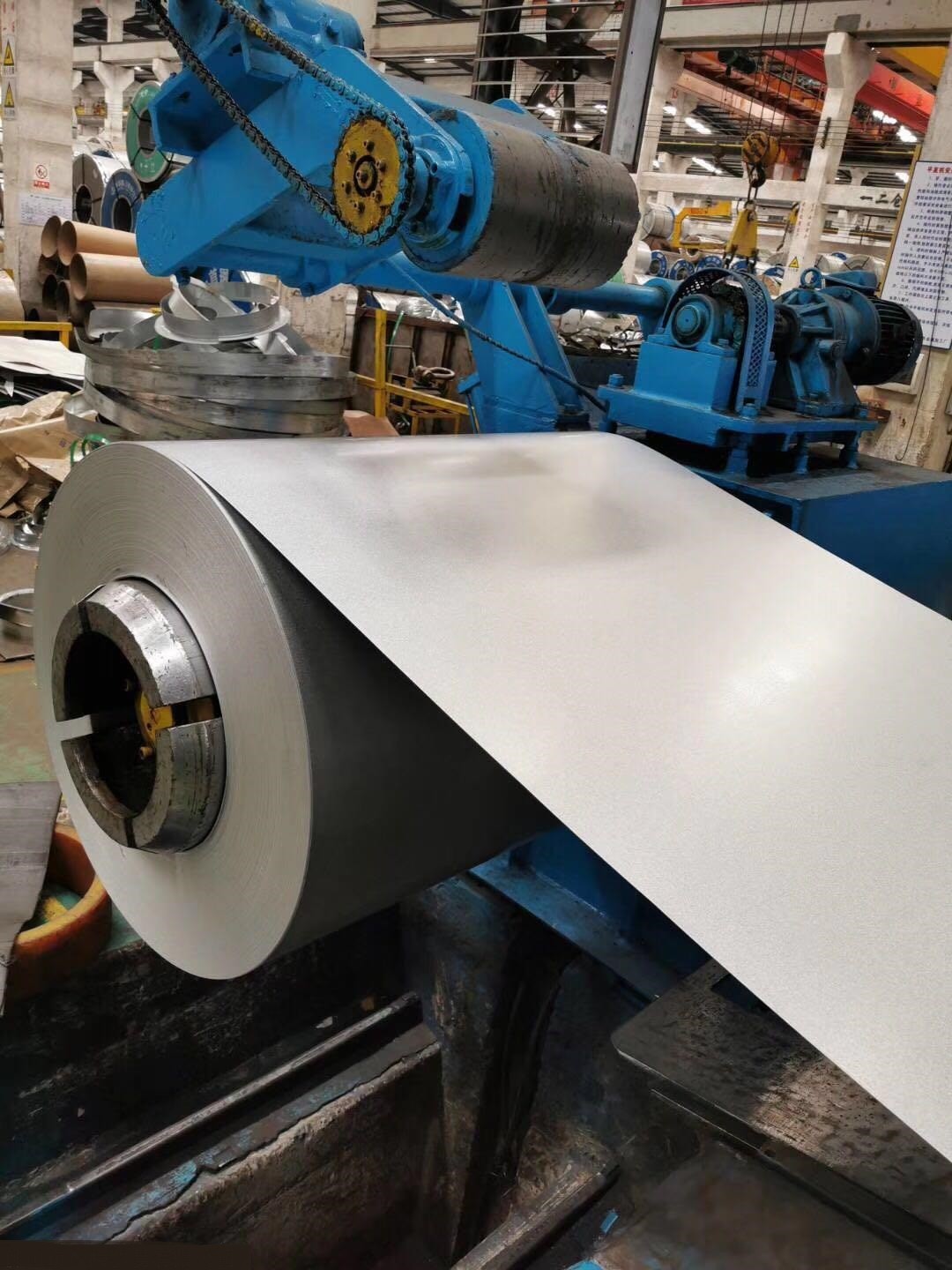 Skin Passed 0.55mm Galvalume Steel Coil Hot Dipped Az150 Aluzinc Coated Steel Coil