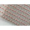 Buy cheap 36m Decorative Woven Wire Mesh Room Divider 2.5mm Chrome Mesh Grill from wholesalers
