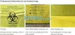 Red bag, yellow medical biohazard waste bag, hospital biohazard medical waste,