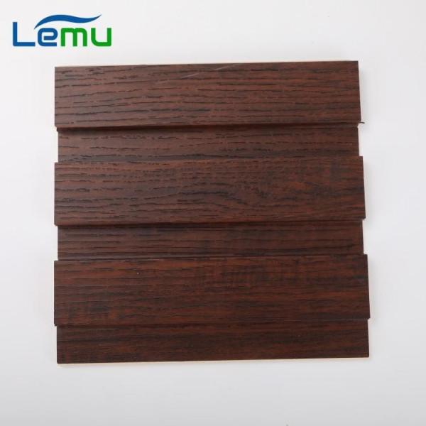 Buy cheap Slat Interiored Nano PVC Wood Effect Indoor Fluted Wall Panel for Household Decoration from wholesalers
