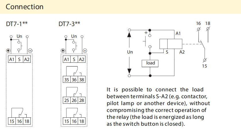 DT7-1ZR SPDT Delay ON Programmable Single Function and Single-Time Relay AC/DC12V-240V