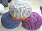 knitted pouf ottoman, Knitted pouf, Straw Cushion Tatami Mat Cushion Pad Play