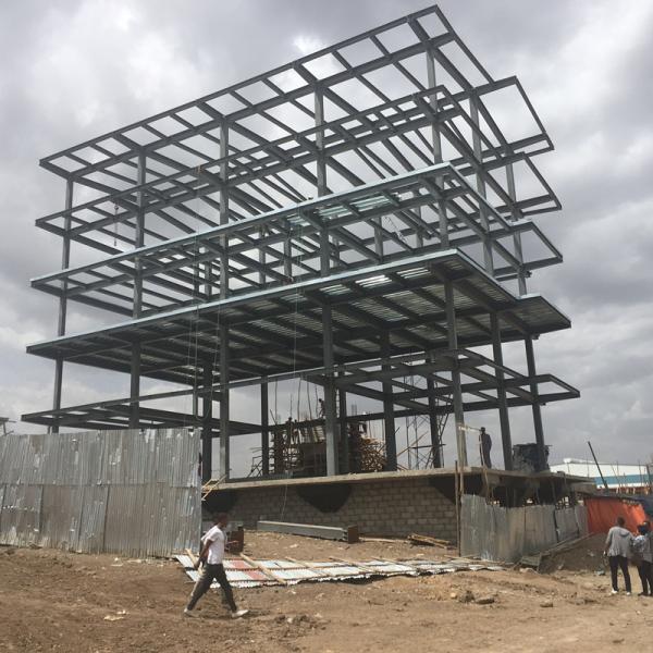 Buy cheap 1 - 6 Floors Prefab Multi Storey Steel Building Q355b Q235b With Good Insulation from wholesalers