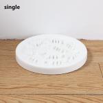 Solid Wood Heighten Pet Slow Food Bowl Cat Dog Ceramic Anti Choking