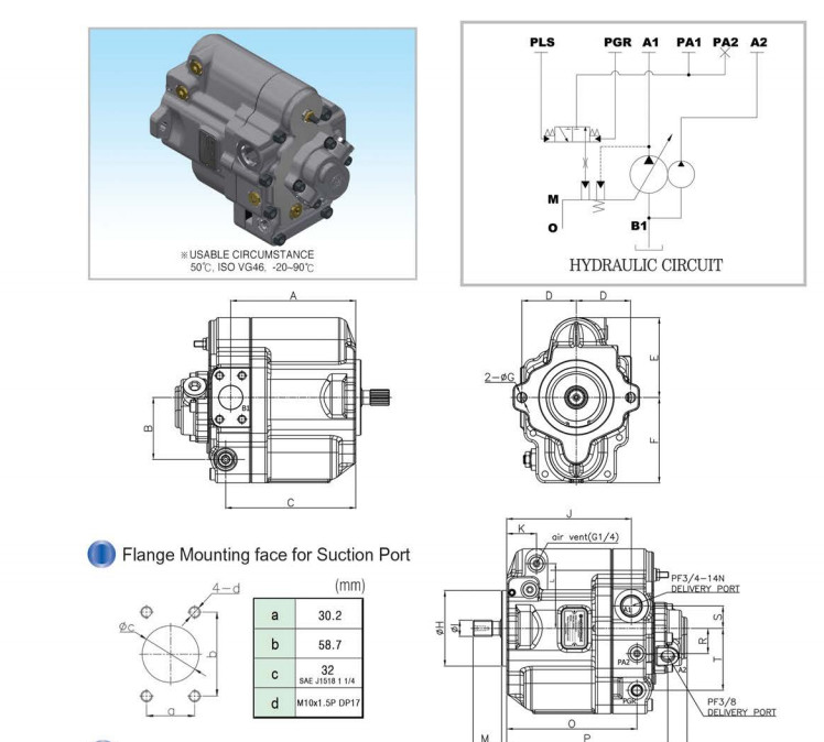 Excavator Main Piston Pump NACHI PVK-2B-505 Hydraulic Pump Assy