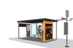 Easy Assemble Stainless Steel Bus Stop 304 Pipe Diameter 114 / 141 / 133MM