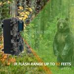 KW865 WIFI Hidden Camera Outdoor Wireless Hunting Camera IP67 20MP Trail Camera