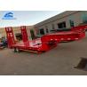 Buy cheap 2 Axle 30000kg Lowboy Equipment Trailer With 28 Tons Support Leg from wholesalers