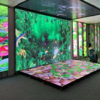 Buy cheap 500mmW*1000mmH GOB Adjustable LED Floor Screen Panel with Colorful Display product
