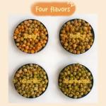 Wholesale BRC OU KOSHER Certified Fried Snacks Garlic Flavor Green Peas