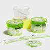 Buy cheap Plastic Food Storage Buckets With Lids 300ml 500ml 1L 2L Food Grade Transparent Bucket For Fruit from wholesalers