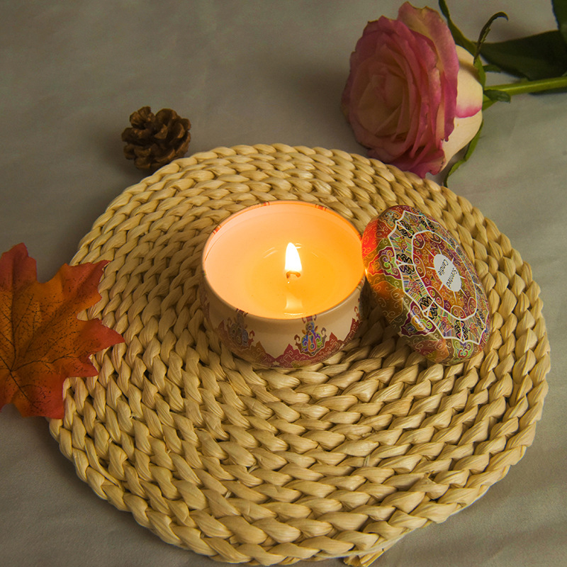 Amber Environmentally Friendly Scented Candles Metalized vanilla Scent