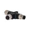 Buy cheap 8 Core T Type M12 Waterproof Connector PA66 Female 5 Pin Connector from wholesalers