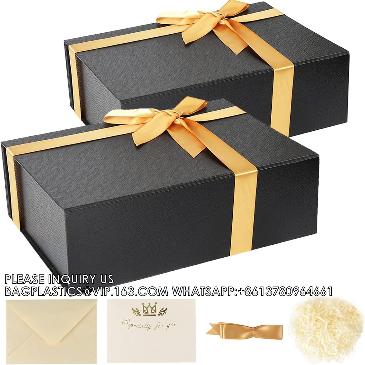 Gift Box With Lid Black Magnetic Close Decorative Boxes Christmas Thanksgiving Birthday Wedding Bridesmaid Gift