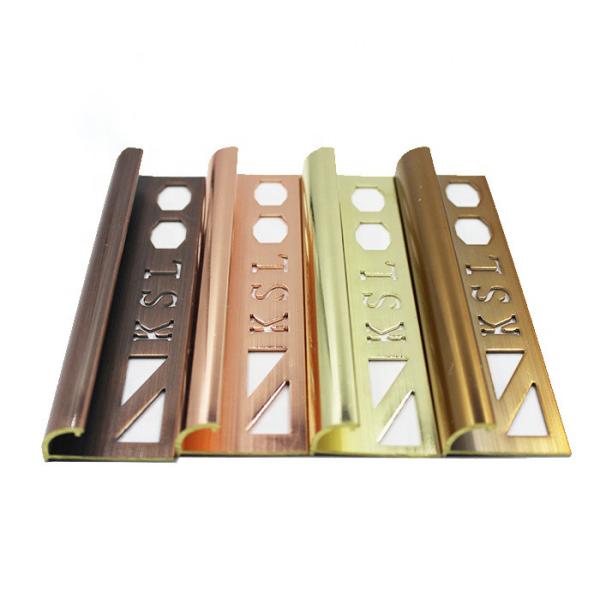 Buy cheap Corrosion Resistant Durable Brass Transition Strip Quarter Round Edge Tile Trim from wholesalers