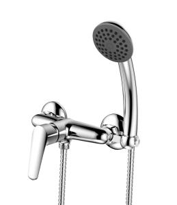 Wholesale Single Handle Shower Mixer Faucet Wall Mounted Brass Chrome Shower Set from china suppliers