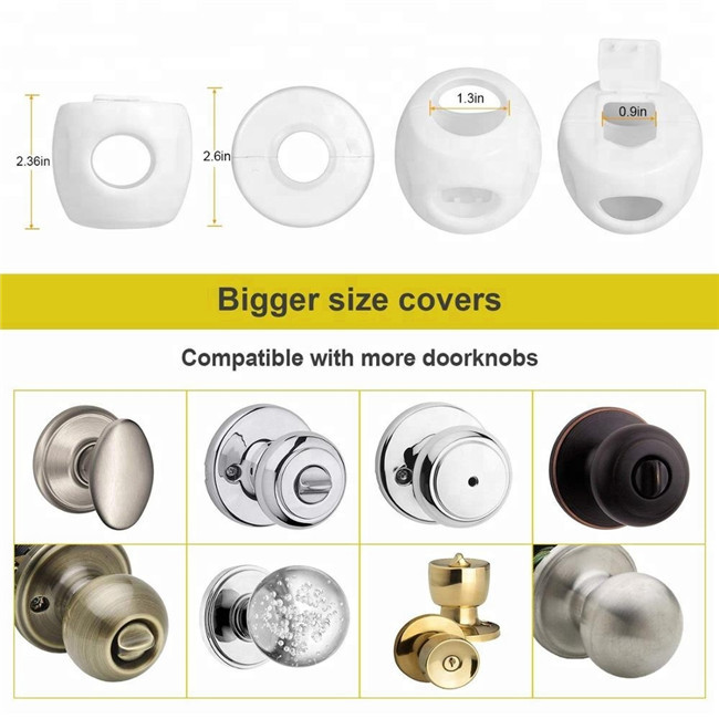 Baby Protective Door Knob Protector Cover PP Material Easy To Assemble / Clean