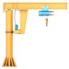 Buy cheap Freestanding Electric Hoisting 0-360° Slewing Jib Crane For Workshop from wholesalers