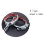Buy cheap 600mm Zinc Plated Galvanized Pipe Clamp Carbon Steel Dust Extraction Fittings from wholesalers