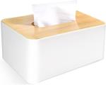 Stylish Wooden Desktop Tissue Box - Adds a Touch of Elegance to Your Desk.
