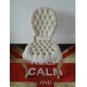 Buy cheap Round back button tufted event chair new design button seat with linen fabric wedding rental chairs from wholesalers