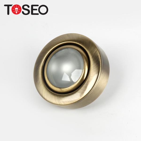 Buy cheap 12V Round Recessed LED Downlights / G4 Golden Mini Cabinet Lights from wholesalers