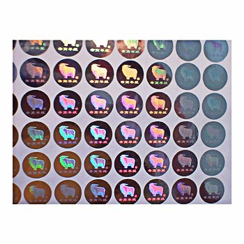 Anti Counterfeiting 2D Tamper Evident Security Labels , Tamper Proof Hologram Stickers